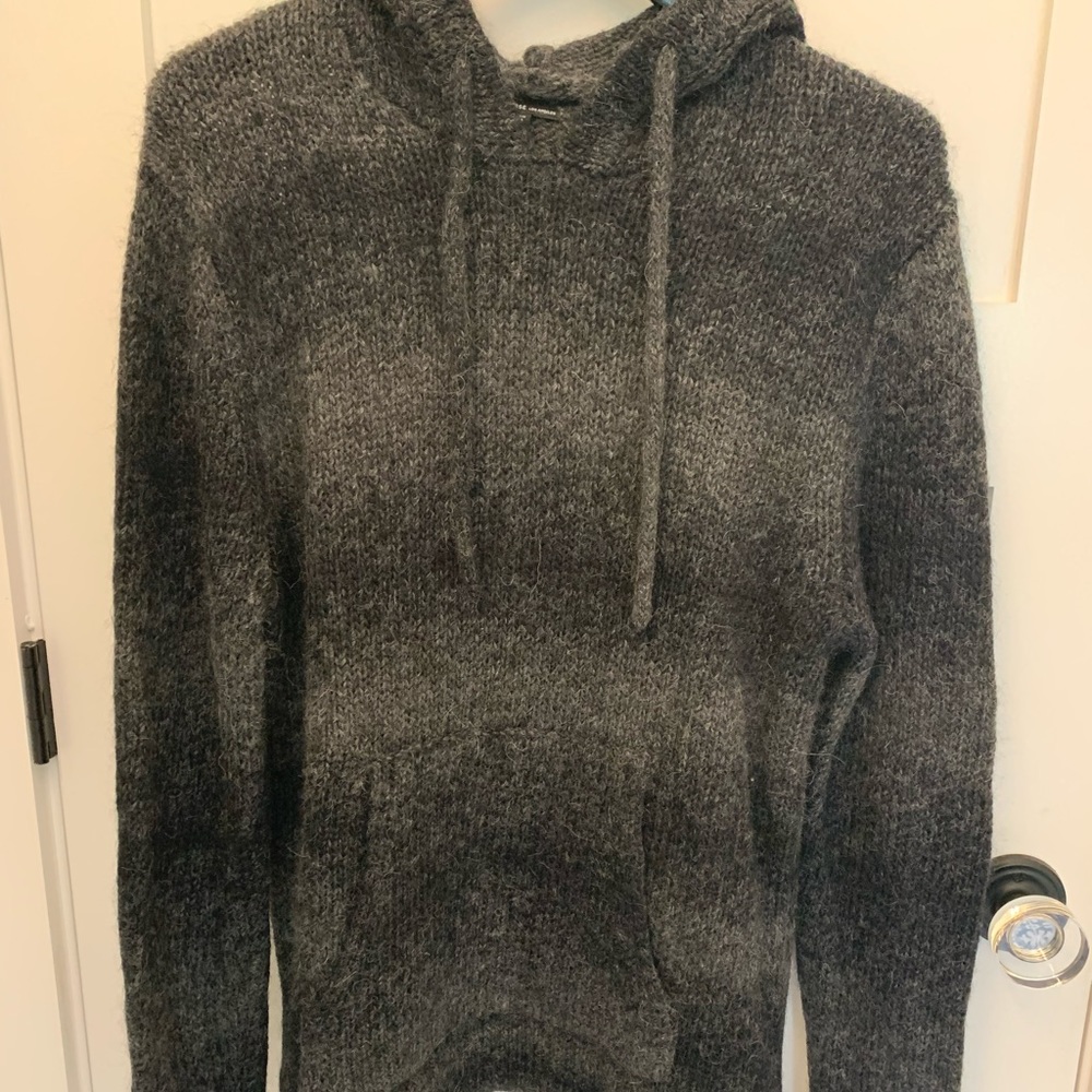James Perse, men’s wool blend hoodie.
